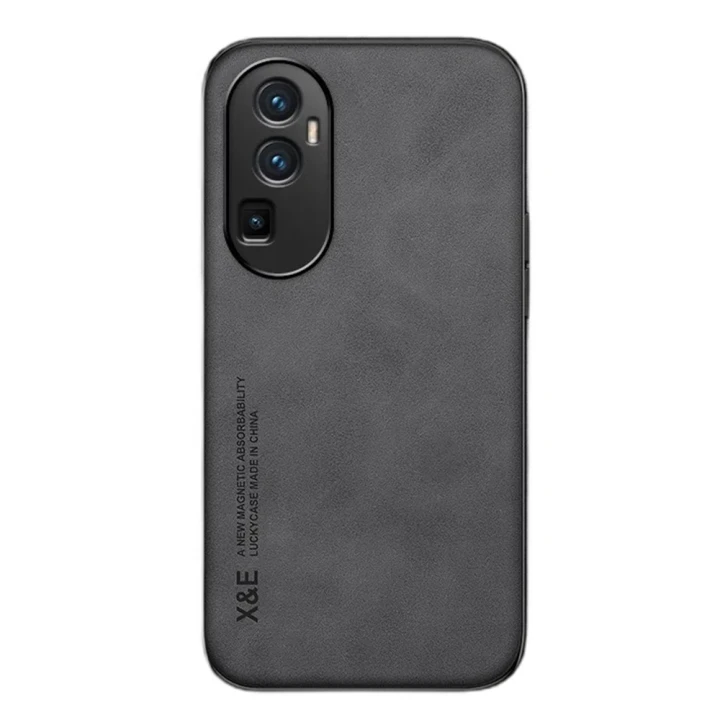 Кожаный чехол - накладка X&E для Oppo Reno10 Pro Plus с металлической вставкой