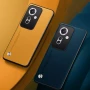 Кожаный чехол - накладка CODE Tactile Experience для Oppo Reno11 F оранжевый
