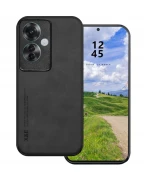 Шкіряний чохол - накладка X&E для Oppo Reno11 F з металевою вставкою