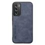 Кожаный чехол - накладка X&E для Oppo Reno12 Pro​ с металлической вставкой серый