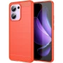  Чехол накладка Polished Carbon для Oppo Reno13 F 4G / 5G красный