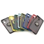 Чохол-накладка TPU Color Matte Ring для Realme 10 Pro Plus жовтий