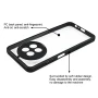 Чехол-накладка TPU Go Boy Case для Realme 12 5G / 12X прозрачно-чёрный