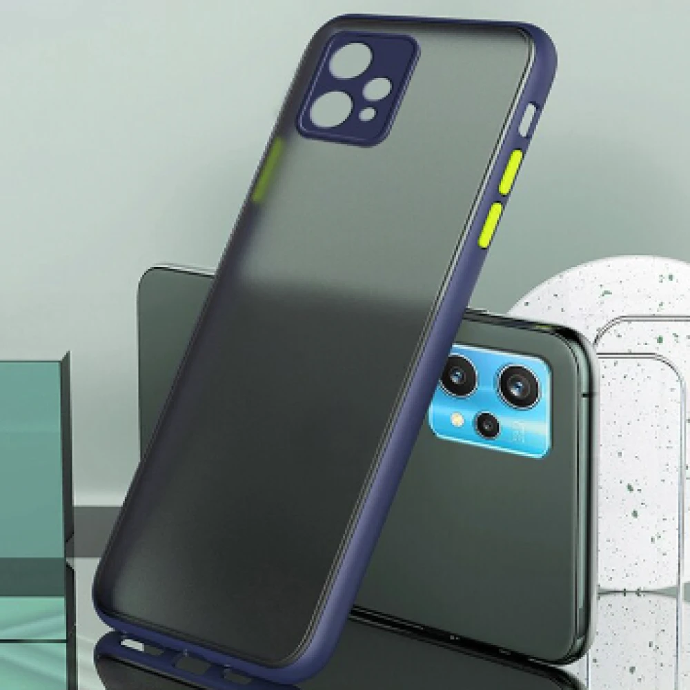 Чохол-накладка TPU Color Matte Case для Realme 9 / 9 Pro Plus синій