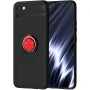 Чехол Auto Focus C-KU 360 Rotating Ring для Realme C11 черный с красным