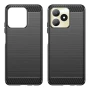 Чехол - накладка Polished Carbon для Realme C51 / Realme C53 / Realme Note 50 черный