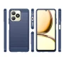 Чехол - накладка Polished Carbon для Realme C51 / Realme C53 / Realme Note 50 черный