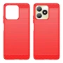Чехол - накладка Polished Carbon для Realme C51 / Realme C53 / Realme Note 50 черный