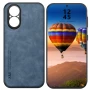 Шкіряний чохол - накладка X&E для Realme C67 4G з металевою вставкою зелений