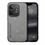 Шкіряний чохол - накладка X&E для Realme GT Neo6 / GT 6T / Neo6 SE з металевою вставкою синій
