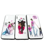 Чехол-накладка Glass Case Girls для Samsung Galaxy A01