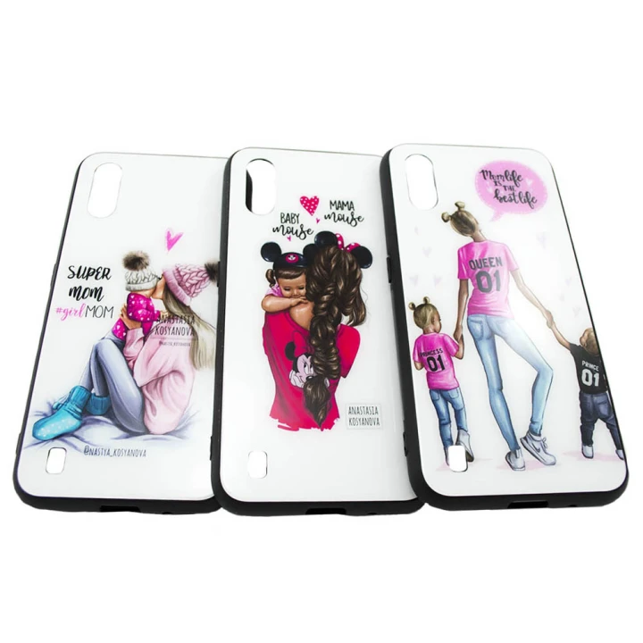 Чехол-накладка Glass Case Girls для Samsung Galaxy A015 (A01)