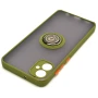 Чехол - накладка TPU Color Matte Ring для Samsung Galaxy A05 жёлтый