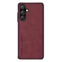 Шкіряний чохол - накладка Fanoya для Samsung Galaxy A24 4G бордовий