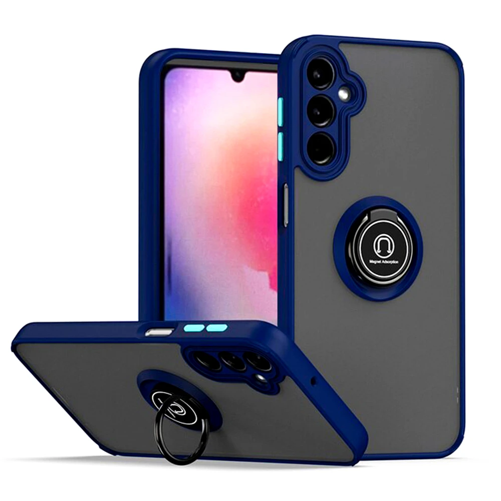 Чохол-накладка TPU Color Matte Ring для Samsung Galaxy A34 синій