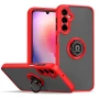 Чохол-накладка TPU Color Matte Ring для Samsung Galaxy A34 чорно-червоний