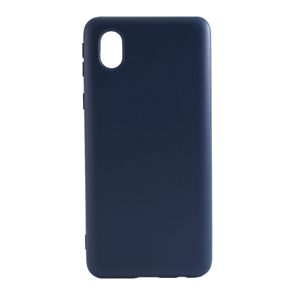 Чохол-накладка New Silicone Case для Samsung Galaxy A01 Core темно-синій