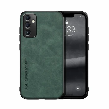 Шкіряний чохол - накладка X&E для Samsung Galaxy A05s з металевою вставкою