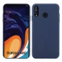 Матовый чехол накладка Silicone Matted для Samsung Galaxy A60 / M40 черный