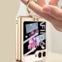 Чехол накладка GKK Glass Ring для Samsung Galaxy Flip6 чёрный