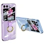 Чехол накладка GKK Glass Ring для Samsung Galaxy Flip6 чёрный