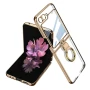 Чехол накладка GKK Glass Ring для Samsung Galaxy Flip6 чёрный