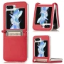 Чохол-накладка Omeve Leather Case для Samsung Galaxy Flip6 червоний