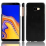 Кожаный чехол накладка для Samsung Galaxy J4 Plus серый