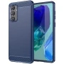  Чехол - накладка Polished Carbon для Samsung Galaxy M55 5G синий