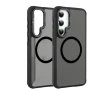 Чехол-накладка Armor Matte Kickstand для Samsung Galaxy S24 FE с магнитным кольцом фиолетовый