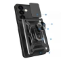 Чохол накладка Ricco Camera Sliding для Samsung Galaxy S24 чорний