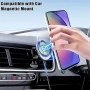 Силиконовый чехол накладка Clear Case для Samsung Galaxy S24 с металлическим кольцом держателем и защитой для камеры зелёный