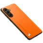 Шкіряний чохол - накладка CODE Tactile Experience для Samsung Galaxy S24 Plus жовтий
