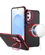 Матовий чохол – накладка Dual Color Camera Stand для Samsung Galaxy S25