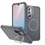 Матовий чохол – накладка Dual Color Camera Stand для Samsung Galaxy S24 FE чорний