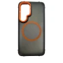 Матовий чохол – накладка Dual Color Camera Stand для Samsung Galaxy S24 FE чорний