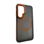 Матовий чохол – накладка Dual Color Camera Stand для Samsung Galaxy S24 FE чорний