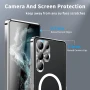 Чохол Metal Glass для Samsung Galaxy S25 Ultra з металевим кільцем та додатковим захистом на камеру зелений