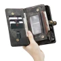 Чехол-кошелек CaseMe Retro Leather для Samsung Galaxy S22 Plus 5G, Black