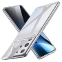 Прозорий силіконовий чохол-накладка Oucase для Samsung Galaxy S21 Ultra, Transparent