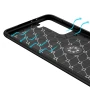 Чохол Auto Focus 360 Rotating Ring для Samsung Galaxy S21 чорний з синім