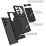 Чехол-накладка Armor Case with Card Slot для Samsung Galaxy S22 Ultra 5G чёрный