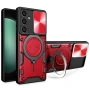 Чехол накладка Omeve Magnetic Ring для Samsung Galaxy S23 FE красный