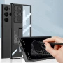 Чохол-накладка GKK Glass Stand для Samsung Galaxy S23 Ultra срібний