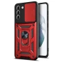 Чехол накладка Ricco Camera Sliding для Samsung Galaxy S23 Plus красный