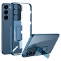 Чохол-накладка GKK Glass Stand для Samsung Galaxy S23 Plus сріблястий