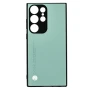 Кожаный чехол - накладка CODE Tactile Experience для Samsung Galaxy S24 Ultra жёлтый