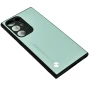 Кожаный чехол - накладка CODE Tactile Experience для Samsung Galaxy S24 Ultra жёлтый