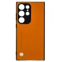 Кожаный чехол - накладка CODE Tactile Experience для Samsung Galaxy S24 Ultra жёлтый