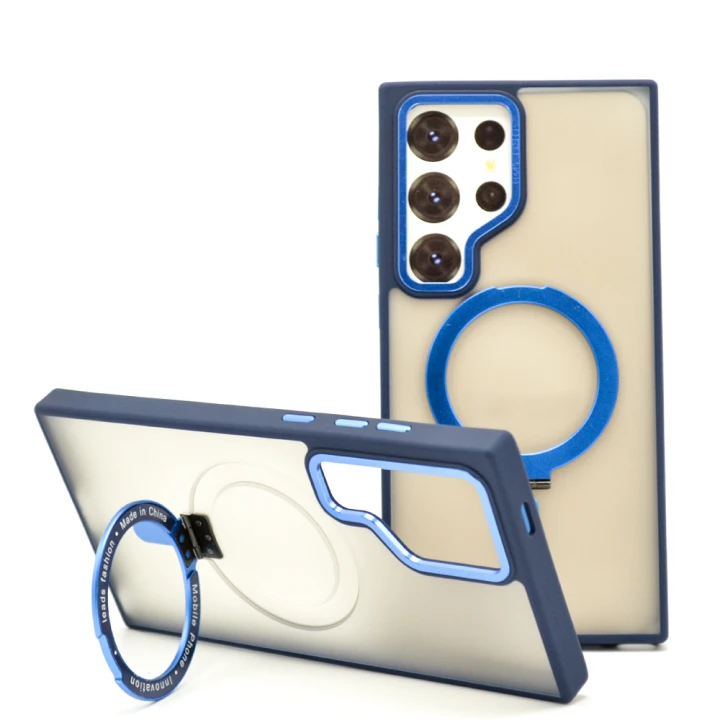 Чохол - накладка Magsafe Magnetic Ring для Samsung Galaxy S24 Ulta з магнітним кільцем